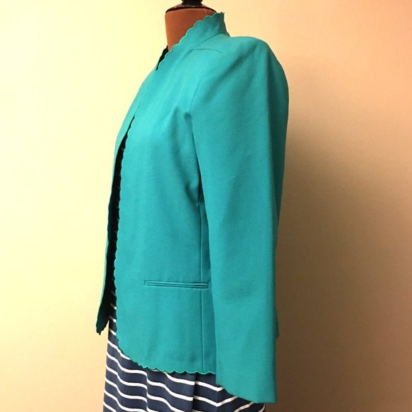 SASSON Blazer with Scalloped Edging | Vintage 1980s - Picture 6 of 12